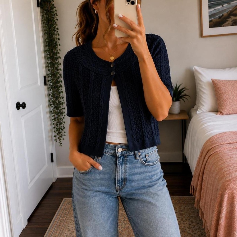 Cable Knit Oversized Cardigan